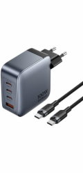 Nabíječka Vention 100 W 1xUSB-A 3xUSB-C + kabel