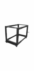 Startech 12U 19" Open Frame Server Rack, 4 Post Adjustable Depth 23-41" Mobile, Free Standing Rolling Network/Computer Equipment Data Rack, Dell PowerEdge, HP ProLiant ThinkServer - Adjustable Server 