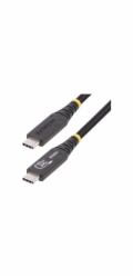 StarTech 1m (3.3ft) USB4 Cable, USB-IF Certified USB-C Cable, 40 Gbps - USB kabel - USB-C (M) do USB-C (M) - USB4 / Thunderbolt 3 / Thunderbolt 4 / DisplayPort 1.4 - 48 V - 5 A - 1 m - neobsahuje halo