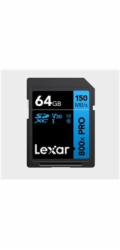 Lexar paměťová karta SD 64GB High-Performance 800x PRO (BLUE Series) SDXC UHS-I až 150MB/s