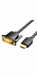 HDMI to DVI (24+1) cable Vention ABFBI 3m, 4K 60Hz/ 1080P 60Hz (black)