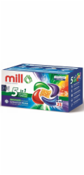 MILL PRO Kapsle 5k na praní + změkčující perličky COLOR 25 ks (hromadné balení 8 ks)