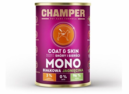 CHAMPER Coat & Skin Monoprotein Lamb - vlhké krmivo pro psy - 400g