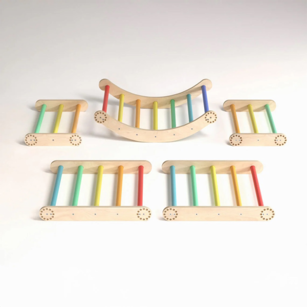 BusyKids Velká skládací lezecká sestava duhová