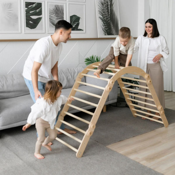 BusyKids Velká skládací lezecká sestava nelakovaná