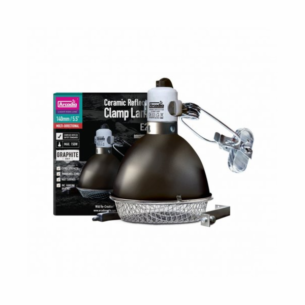 Arcadia Clamp Lamp Pro Halogen Basking Spot - Graphite