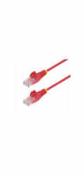 Startech 50cm Red Slim CAT6 Ethernet Cable, Snagless, 28AWG, LSZH - Patch kabel - RJ-45 (M) do RJ-45 (M) - 50 cm - 3.6 mm - UTP - CAT 5/5e/6 - IEEE 802.3bt - neobsahuje halogen, provedení bez hrbolku,
