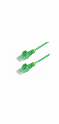 Startech 50cm Green Slim CAT6 Ethernet Cable, Snagless, 28AWG, LSZH - Patch kabel - RJ-45 (M) do RJ-45 (M) - 50 cm - 3.6 mm - UTP - CAT 5/5e/6 - IEEE 802.3bt - neobsahuje halogen, provedení bez hrbolk