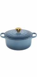 Le Creuset Signature Bräter rund 24 cm chambray