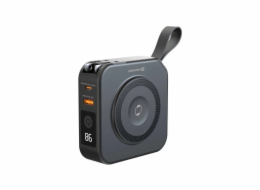 Swissten Power Bank All-In-One Pro S Výměnnými Vidlicemi (USA, EE, UK) 10000 mAh 20W Černá