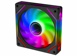 EVOLVEO 120UX-M, ventilátor, 120mm, 4pin molex, ARGB, master, černý