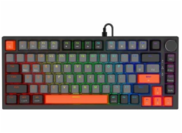 Savio ASTRAL BLACK JADE 3 COLOURS klávesnice Hraní USB QWERTY US Mezinárodní Černá