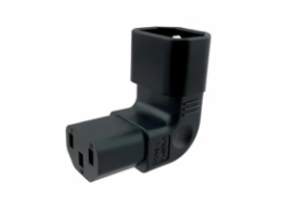 Adaptér vertikálně úhlový IEC C13 na IEC C14 napětí 230V, 10A