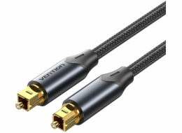 Kabel audio optyczny Vention w oplocie z aluminiowym złączem 5m czarny