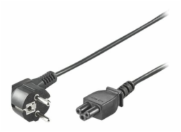 PremiumCord - Elektrický kabel - IEC 60320 C5 do power CEE 7/7 (M) - AC 230 V - 5 m - konektor s pravým úhlem - černá