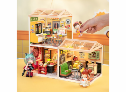 RoboTime 3D dřevěná skládačka Miniatura domečku Rychlé občerstvení