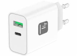 Techly IPW-USB-30WACG nabíječka na PDA/mobilní telefon Univerzální Bílá AC Rychlé nabíjení Vnitřní