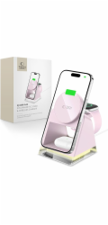 TECH-PROTECT QI15W-A43 3V1 MAGNETICKÁ MAGSAFE BEZDRÁTOVÁ NABÍJEČKA BABY RŮŽOVÁ