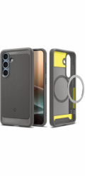 Spigen Pouzdro Rugged Armor Mag MagSafe pro Samsung Galaxy S25 v mramorově šedé barvě