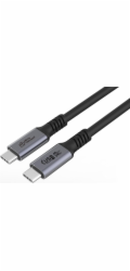 Kabel USB MicroConnect USB-C – USB-C 2 m černý (USB4CC2-240W)