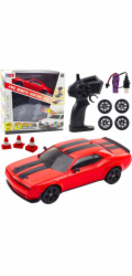 LeanToys Drift Sports Car s výměnnými koly, dálkově ovládané RC 4WD, červené sportovní