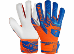 Reusch Brankářské rukavice Attrakt Solid Finger Support Junior modro-oranžové 5472510 2290 8