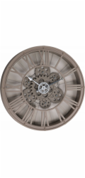 Nástěnné hodiny s viditelným mechanismem, O 39 cm