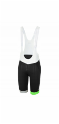 Cyklistické šortky ZeroRH+ Prime BLACK/FLUO GREEN/REFLEX - L