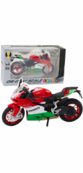 LeanToys Sportovní motocykly, kovová červená zelená světla, zvuky 1:12
