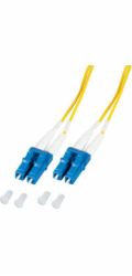 EFB Optický patch kabel LC-LC 9/125 OS2 LSZH duplexní singlemode 2m, průměr 1,2 mm