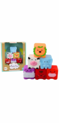 LeanToys Měkké vzdělávací bloky do koupele se zvířátky