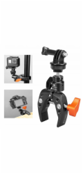 K&F Svěrák Crab Clamp + kulová hlava pro 1/4 GoPro systém / Ms26 / Kf31.097
