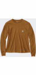 Carhartt Světle hnědé tričko LS