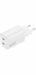 4smarts PDPlug Dual 45W 2xUSB-C nabíječka do zásuvky bílá