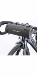 RockBros Praktická nepromokavá brašna na kolo s upevněním na řídítka černá ROCKBROS