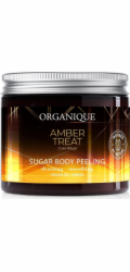 Organique Organický tělový peeling s cukrovým gelem a drahocenným jantarem 200ml