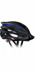 RH+ Cyklistická helma ZeroTwoinOne MATT ČERNÁ - LESKOVĚ MODRÁ - XS/M