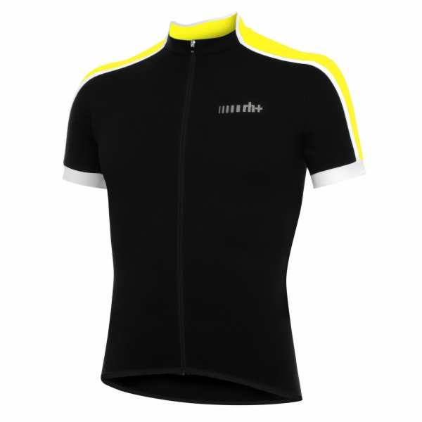 RH+ Cyklistický dres zeroPrime BÍLO-KYSELĚ ŽLUTÝ - L