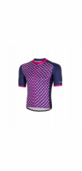 RH+ Cyklistický dres zeroPassion TMAVĚ MODRÁ/FUKSIA - XXL