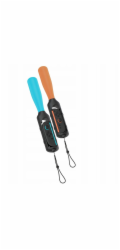Yaxo Držák Joy-Con BASEBALL SET pro NS/NS2 Inferno oranžová a hydro modrá