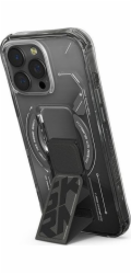 SKINARMA Pouzdro Helio pro iPhone 16 Pro Max 6.9 s magnetickým nabíjením a stojánkem, černé/černé