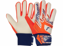 Reusch Brankářské rukavice Attrakt Starter Solid Junior bílo-oranžové 5572513 2500 6.5