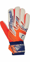 Reusch Brankářské rukavice Attrakt Starter Solid bílo-oranžové 5570513 2500 9.5