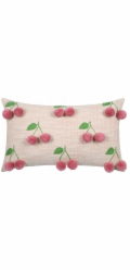 Bertoni-arco Dekorativní polštář s třešněmi, TŘEŠNĚ, 30 x 50 cm
