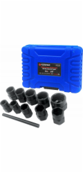 Rockforce 11dílné nástrčné klíče pro poškozené šrouby a matice (9–19 mm, 3/8")