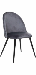 Atmosphera Jídelní židle Velvet Gray Glamour do obývacího pokoje