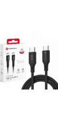 ForCell Kabel USB-C na USB-C F-Energy QC4.0 PD 3A 60W silikonový 1 m C344 černý