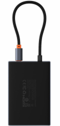 Baseus PioneerJoy 8v1 USB-C hub HDMI 4K@60Hz + HDMI 4K@30Hz + DisplayPort 8K@30Hz + VGA + 2 x USB-A 3.0 + 2 x USB-C - šedý