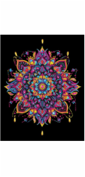 DIAMOND DOTZ Neonová mandala pro dospělé s motivem