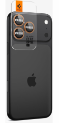 Spigen Glass TR EZ Fit Optik Pro 2 ks, šedá - iPhone 17/16/15/14 Pro / 17/16/15/14 Pro Max